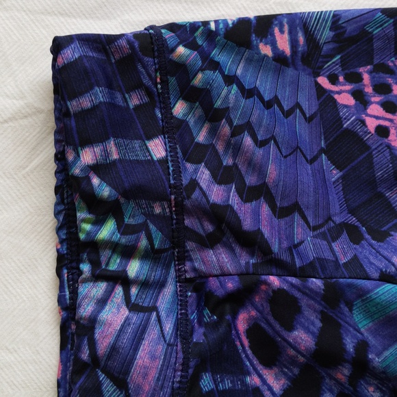 adidas abstract print sporty cropped leggings 12 months baby girl - Picture 2 of 7